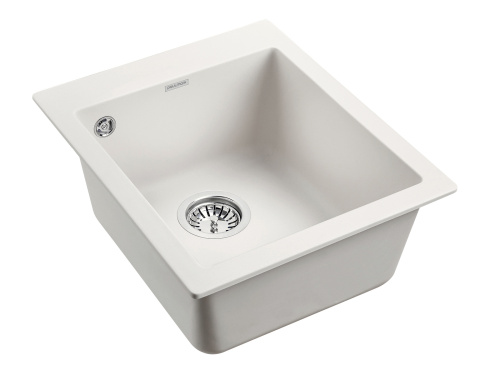 Кухонная мойка Paulmark KANTE 40 PM104249-WH 42х49 цвет белый - фото 2